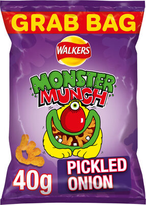 Monster Munch Pickled Onion Snacks front packaging