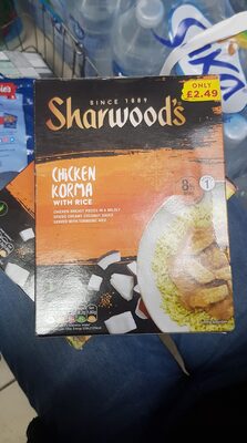 Chicken korma with rice