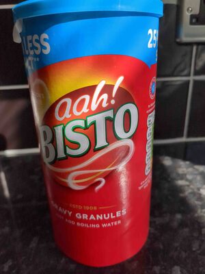 Gravy granules front packaging