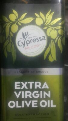 Extra virgin olive oil front packaging