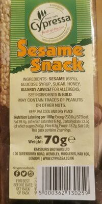 Sesame snack