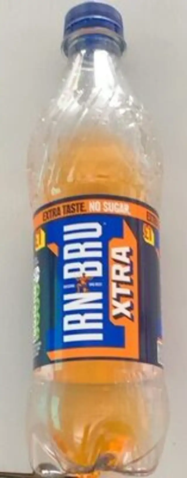 Irn-bru EXTRA 500ml front packaging