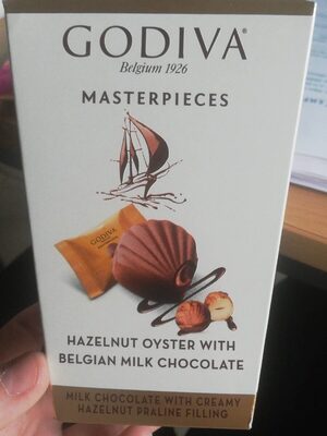 Hazelnut oyster with Belgian milk chocolate