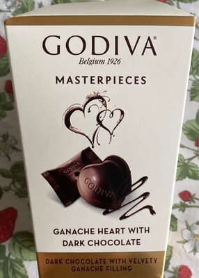 Ganache heart with dark chocolate