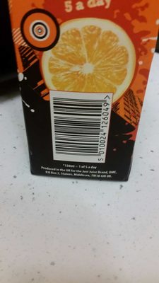 Just juice front packaging