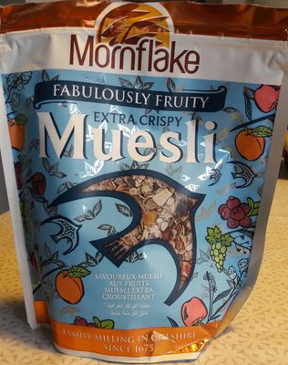 Extra crispy muesli front packaging
