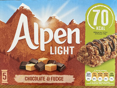 Alpen Light Chocolate And Fidge Bar