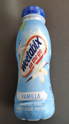 Weetabix on the go Vanilla front packaging