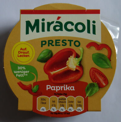 Miracoli Presto Paprika front packaging