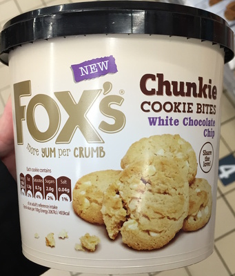 Chunkie Cookie Bites White Chocolate Chip