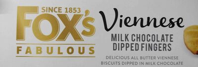 Viennese Milk Chocolate Dipped Fingers