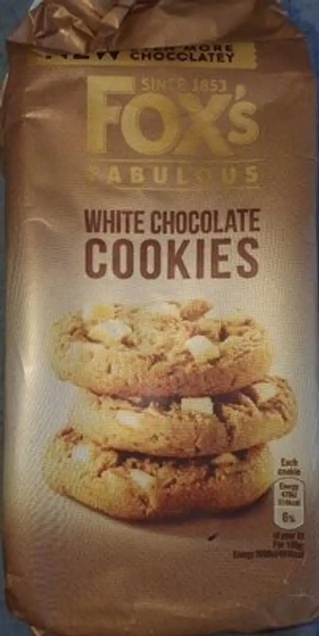 COOKIES WHITE CHOCOLATE front packaging
