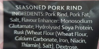 Crispy strips ingredients label