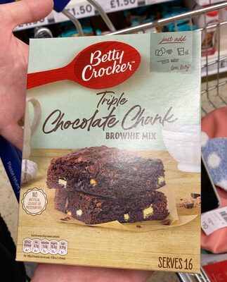 Triple chocolate chunk brownie mix