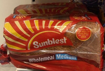 Sunblest Wholemeal Medium front packaging