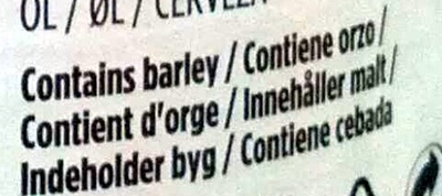 Wainwright Golden Ale ingredients label