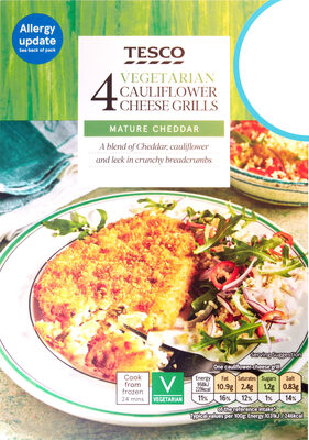 4 Vegetarian Cauliflower Cheese Grills