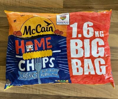 Mccain home chips front packaging