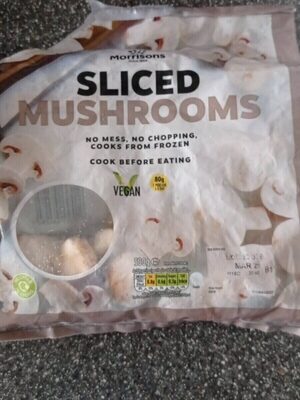 Frozen sliced mushrooms