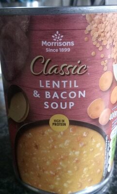 Lentil and bacon soup