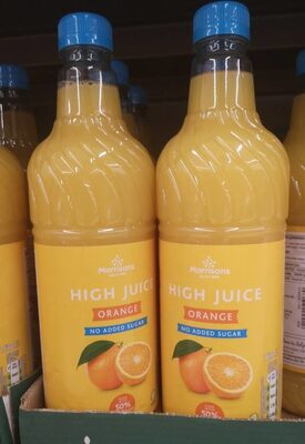High juice orange front packaging