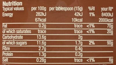 Reduced Sugar & Salt Tomato Ketchup front packaging