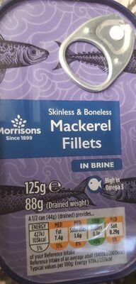 Morrisons mackerel fillets