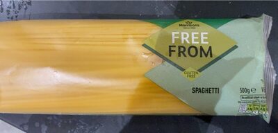 free from spagetti front packaging