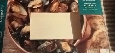 Ready to cook mussels in garlic butter sauce