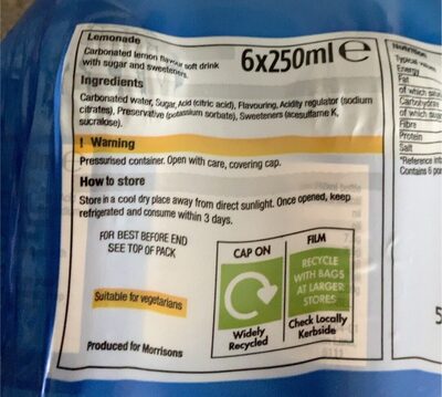 Lemonade front packaging