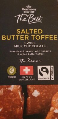 Salted butter toffee Swiss milk chocolate
