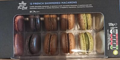 12 FRENCH SHIMMERED MACARONS front packaging