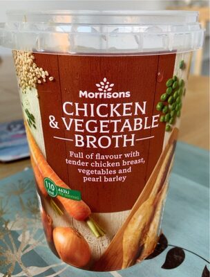 Chicken & Vegetable broth front packaging