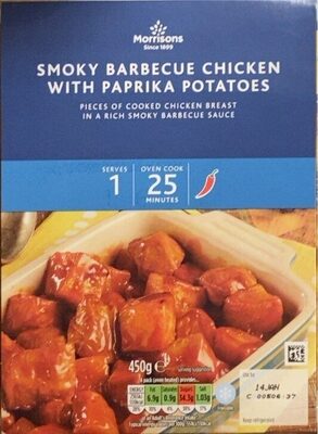 Smokey barbecue chicken with paprika potatos