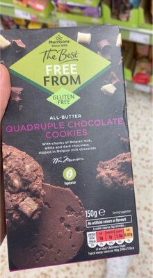 Quadruple chocolate cookies