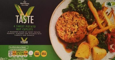 Sweet potato nut cutlets hamburguesa