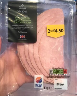 Dry cured applewood smoked ham