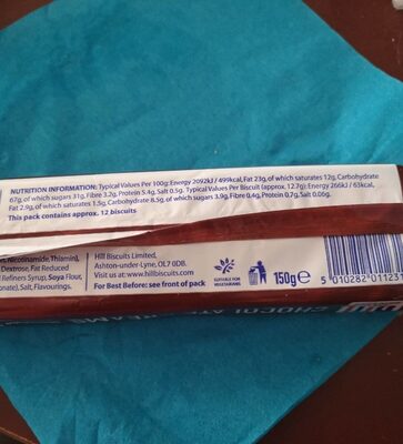 Chocolate cream nutrition facts table