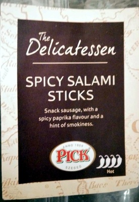 Spicy Salami Sticks front packaging