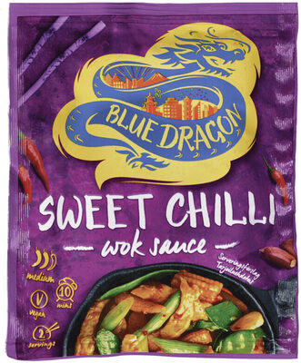 Blue Dragon Woksaus Sweet Chili 120g front packaging