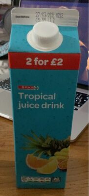 Tropical Juice Drink front packaging