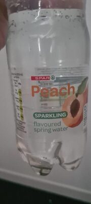 Spar peach sparkling water
