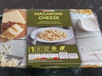 Macaroni cheese front packaging