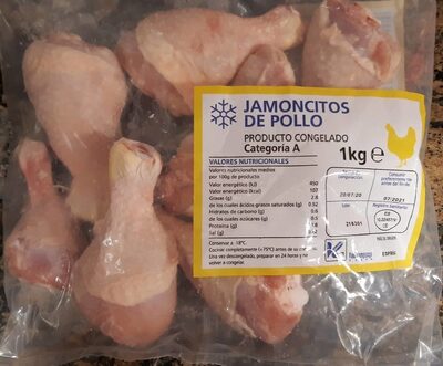 Jamoncitos de pollo front packaging