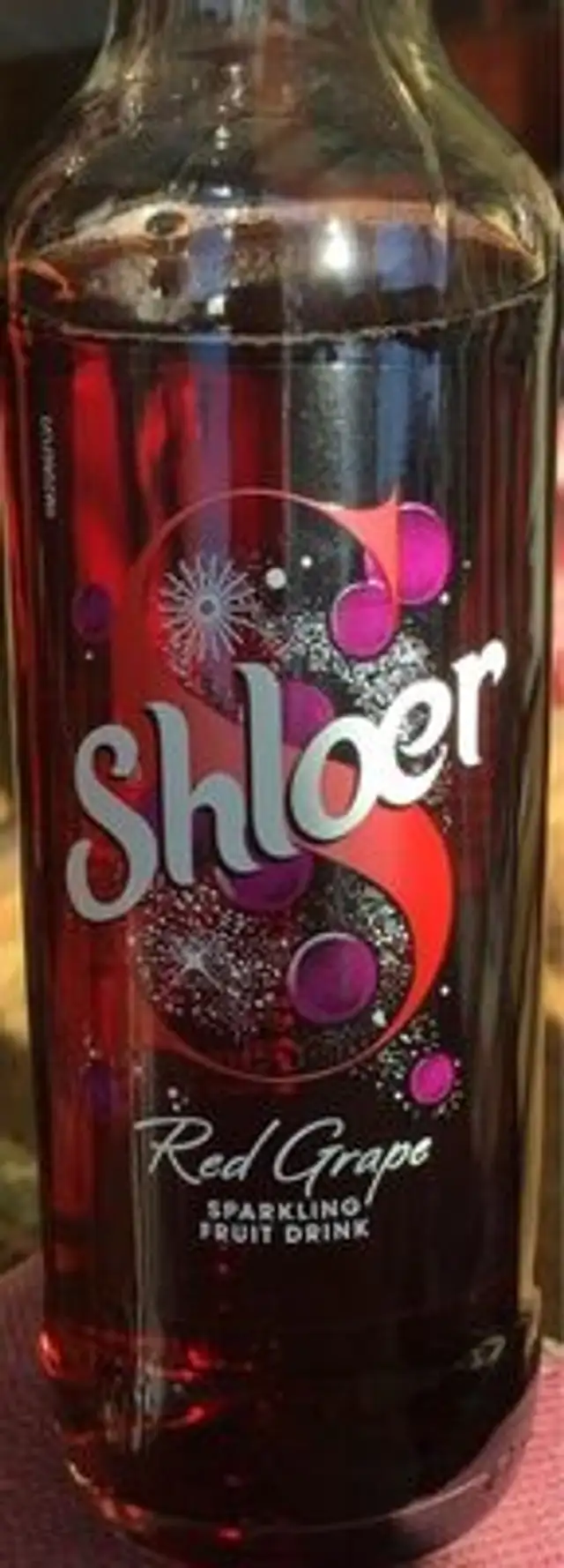 Red Grape Sparkling Fruit Drink front packaging