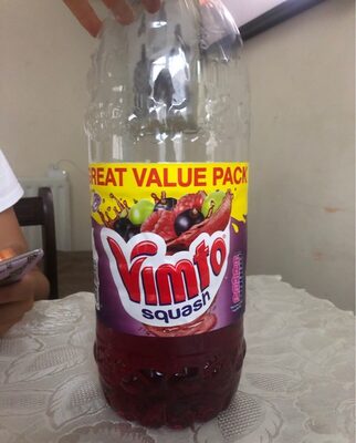 Vimto squash front packaging