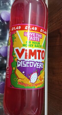 Vimto- Mango And Dragonfruit front packaging