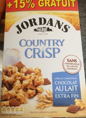Country Crisp - Céréales complètes & chocolat au lait extra fin