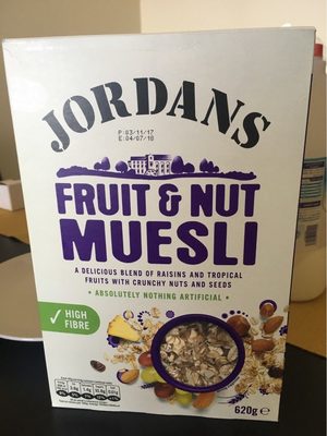 Fruit & Nut Muesli imp front packaging