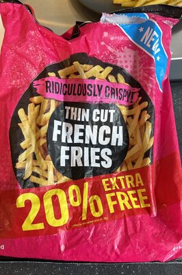 Seriously Crispy Thin Cut French Fries front packaging